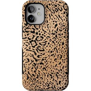 Casely iPhone 12 Mini Case | Viva La Vida | Frida Kahlo Collage | Compatible with MagSafe | Bold Protective Design(Born to Be Wild | Jaguar Print)
