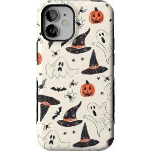 Casely iPhone 12 Mini Case | Viva La Vida | Frida Kahlo Collage | Compatible with MagSafe | Bold Protective Design(Feeling Witchy | Haunted Halloween)