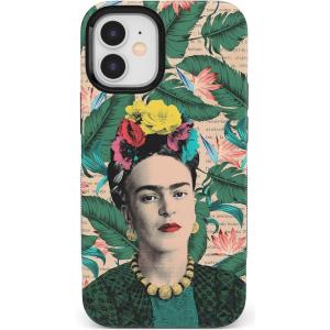 Casely iPhone 12 Mini Case | Viva La Vida | Frida Kahlo Collage | Compatible with MagSafe | Bold Protective Design(Frida Kahlo | Find Your Muse | Portrait Floral)