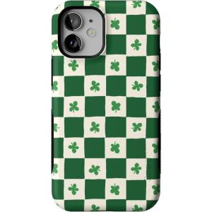 Casely iPhone 12 Mini Case | Viva La Vida | Frida Kahlo Collage | Compatible with MagSafe | Bold Protective Design(Lucky You | Shamrock)