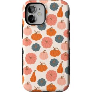 Casely iPhone 12 Mini Case | Viva La Vida | Frida Kahlo Collage | Compatible with MagSafe | Bold Protective Design(Oh My Gourd | Pumpkin Patch)