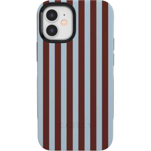 Casely iPhone 12 Mini Case | Viva La Vida | Frida Kahlo Collage | Compatible with MagSafe | Bold Protective Design(Sunday in Brooklyn | Chocolate Stripes)