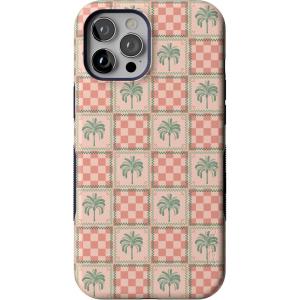 Casely iPhone 12 Pro Max Case | Denim Cowgirl | Fun on Weekdays | Compatible with MagSafe | Bold Protective Case Design(Palm Beach | The Social Club)