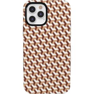 Casely iPhone 12 Pro Max Case | Denim Cowgirl | Fun on Weekdays | Compatible with MagSafe | Bold Protective Case Design(Step It Up | Abstract Geo)