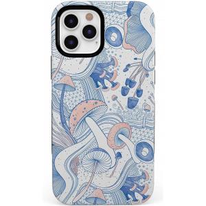 Casely iPhone 12 Pro Max Case | Denim Cowgirl | Fun on Weekdays | Compatible with MagSafe | Bold Protective Case Design(The Fun Guy | Enchanted Forest Mushroom Floral)