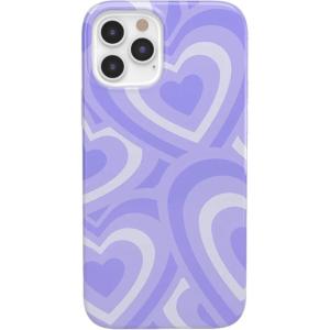 Casely iPhone 12 Pro Max Case | Vida y Muerte | Frida Kahlo Dotted Skull Case(Love Song | Lavender Heart)