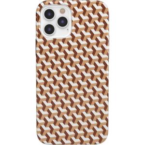 Casely iPhone 12 Pro Max Case | Vida y Muerte | Frida Kahlo Dotted Skull Case(Step It Up | Abstract Geo)