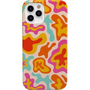 Casely iPhone 12/12 Pro Case | Spring Forward | Daisy Floral | Classic Ultra-Slim Design(Tropical Color Splash | Abstract Retro)
