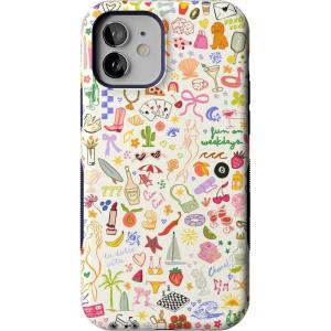 Casely iPhone 12/12 Pro Case | Tropical Dreams | Pura Vida | Compatible with MagSafe | Bold Protective Design(All the Fun Things)