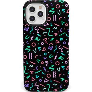 Casely iPhone 12/12 Pro Case | Tropical Dreams | Pura Vida | Compatible with MagSafe | Bold Protective Design(Always Vibing | Retro)