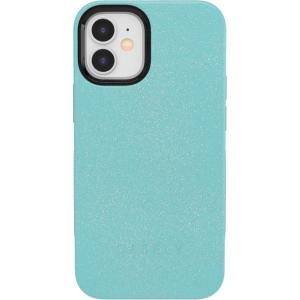Casely iPhone 12/12 Pro Case | Tropical Dreams | Pura Vida | Compatible with MagSafe | Bold Protective Design(Aquamarine | Ocean Blue Shimmer Glitter)