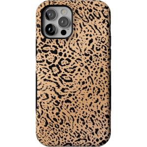 Casely iPhone 12/12 Pro Case | Tropical Dreams | Pura Vida | Compatible with MagSafe | Bold Protective Design(Born to Be Wild | Jaguar Print)