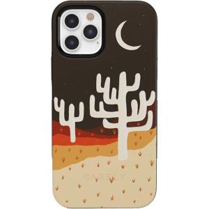 Casely iPhone 12/12 Pro Case | Tropical Dreams | Pura Vida | Compatible with MagSafe | Bold Protective Design(Desert Nights | Cactus Colorblock)
