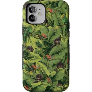 Casely iPhone 12/12 Pro Case | Tropical Dreams | Pura Vida | Compatible with MagSafe | Bold Protective Design(Frida Kahlo | Sneaky Monkeys | Jungle Floral)