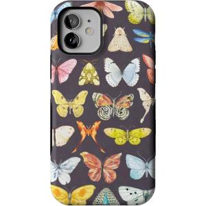 Casely iPhone 12/12 Pro Case | Tropical Dreams | Pura Vida | Compatible with MagSafe | Bold Protective Design(Midnight Monarch | Jenna Palek x Casely)