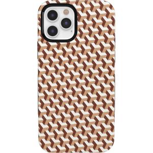 Casely iPhone 12/12 Pro Case | Tropical Dreams | Pura Vida | Compatible with MagSafe | Bold Protective Design(Step It Up | Abstract Geo)