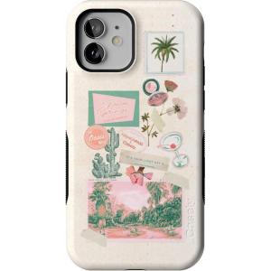 Casely iPhone 12/12 Pro Case | Tropical Dreams | Pura Vida | Compatible with MagSafe | Bold Protective Design(Vintage Vacay | FashionPass x Casely)
