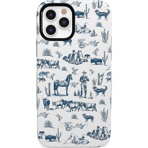 Casely iPhone 12/12 Pro Case | Tropical Dreams | Pura Vida | Compatible with MagSafe | Bold Protective Design(Wild West Adventure | Desert)