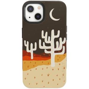 Casely iPhone 13 Case | Field of Flowers | Pastel Floral | Compatible with MagSafe | Bold Protective Design(Desert Nights | Cactus Colorblock)