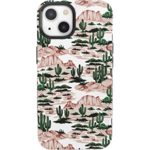 Casely iPhone 13 Case | Field of Flowers | Pastel Floral | Compatible with MagSafe | Bold Protective Design(Gold Rush | Desert)