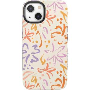 Casely iPhone 13 Case | Field of Flowers | Pastel Floral | Compatible with MagSafe | Bold Protective Design(Hibiscus Blooms | Hawaiian Floral)