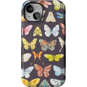 Casely iPhone 13 Case | Field of Flowers | Pastel Floral | Compatible with MagSafe | Bold Protective Design(Midnight Monarch | Jenna Palek x Casely)