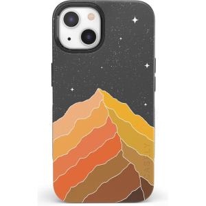 Casely iPhone 13 Case | Field of Flowers | Pastel Floral | Compatible with MagSafe | Bold Protective Design(Night Skies | Mountain Starlight)