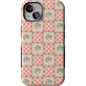 Casely iPhone 13 Case | Field of Flowers | Pastel Floral | Compatible with MagSafe | Bold Protective Design(Palm Beach | The Social Club)