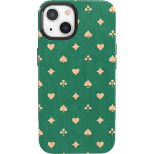 Casely iPhone 13 Case | Field of Flowers | Pastel Floral | Compatible with MagSafe | Bold Protective Design(Royal Flush | French Deck)