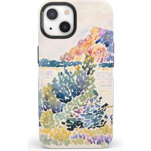 Casely iPhone 13 Case | Field of Flowers | Pastel Floral | Compatible with MagSafe | Bold Protective Design(The Met Museum | Cap Nègre Watercolor)