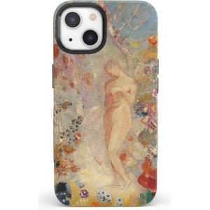 Casely iPhone 13 Case | Field of Flowers | Pastel Floral | Compatible with MagSafe | Bold Protective Design(The Met Museum | Pandora)