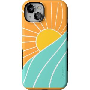 Casely iPhone 13 Case | Field of Flowers | Pastel Floral | Compatible with MagSafe | Bold Protective Design(Waves & Rays | Sunshine)