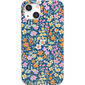 Casely iPhone 13 Case | Sage Garden | Green Floral | Compatible with MagSafe | Classic Ultra Slim Case Design(Full Bloom | Navy Floral)