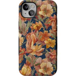 Casely iPhone 13 Mini Case | Fallen Gold | Antique Floral | Compatible with MagSafe | Bold Protective Design