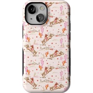 Casely iPhone 13 Mini Case | I’d Pick You | Red Strawberry | Compatible with MagSafe | Bold Protective Design(Cowgirl Canyon | FashionPass x Casely)