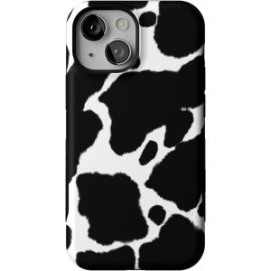 Casely iPhone 13 Mini Case | I’d Pick You | Red Strawberry | Compatible with MagSafe | Bold Protective Design(Current MOOd | Cow Print)