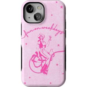 Casely iPhone 13 Mini Case | I’d Pick You | Red Strawberry | Compatible with MagSafe | Bold Protective Design(Denim Cowgirl | Fun on Weekdays)