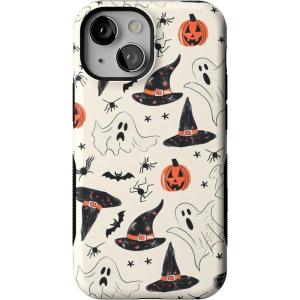 Casely iPhone 13 Mini Case | I’d Pick You | Red Strawberry | Compatible with MagSafe | Bold Protective Design(Feeling Witchy | Haunted Halloween)
