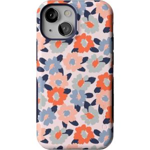 Casely iPhone 13 Mini Case | I’d Pick You | Red Strawberry | Compatible with MagSafe | Bold Protective Design(Field of Flowers | Pastel Floral)