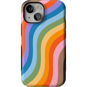 Casely iPhone 13 Mini Case | I’d Pick You | Red Strawberry | Compatible with MagSafe | Bold Protective Design(Love for All | Rainbow Pride)