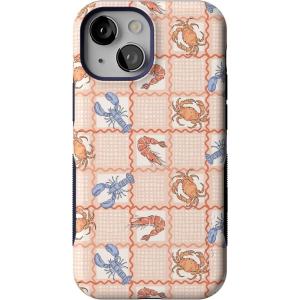 Casely iPhone 13 Mini Case | I’d Pick You | Red Strawberry | Compatible with MagSafe | Bold Protective Design(On the Cape | Coastal Summer)