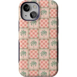 Casely iPhone 13 Mini Case | I’d Pick You | Red Strawberry | Compatible with MagSafe | Bold Protective Design(Palm Beach | The Social Club)