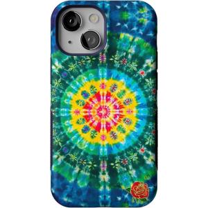Casely iPhone 13 Mini Case | I’d Pick You | Red Strawberry | Compatible with MagSafe | Bold Protective Design(Veneta Tapestry | Grateful Dead Tie Dye)