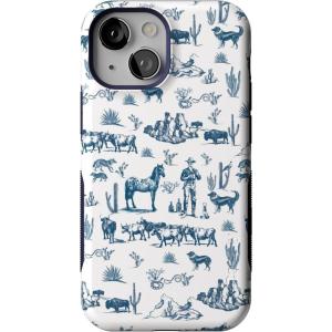 Casely iPhone 13 Mini Case | I’d Pick You | Red Strawberry | Compatible with MagSafe | Bold Protective Design(Wild West Adventure | Desert)