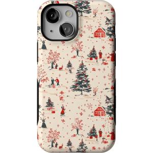 Casely iPhone 13 Mini Case | Winter Nostalgia | Vintage Holiday | Compatible with MagSafe | Bold Protective Case Design