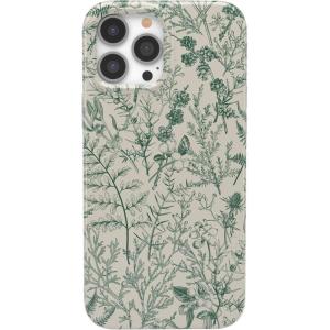 Casely iPhone 13 Pro Case | Compatible with MagSafe | Flower Patch | Girly Floral Case(Sage Garden | Green Floral Case)