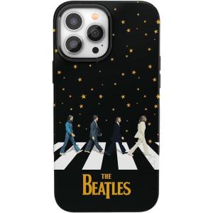 Casely iPhone 13 Pro Case | Ride The Wave | Pastel Rainbow Lined | Compatible with MagSafe | Bold Protective Design(Beatles | Night Walk | Abbey Road Dual Image)