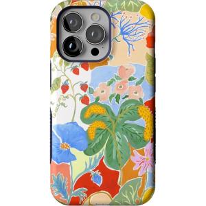 Casely iPhone 13 Pro Case | Ride The Wave | Pastel Rainbow Lined | Compatible with MagSafe | Bold Protective Design(Botanical Blooms | Floral Patchwork)