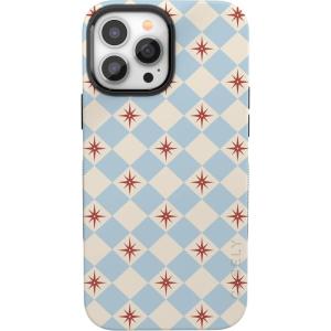 Casely iPhone 13 Pro Case | Ride The Wave | Pastel Rainbow Lined | Compatible with MagSafe | Bold Protective Design(Chelsea Checker | Starlight Tiles)