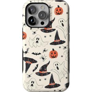 Casely iPhone 13 Pro Case | Ride The Wave | Pastel Rainbow Lined | Compatible with MagSafe | Bold Protective Design(Feeling Witchy | Haunted Halloween)